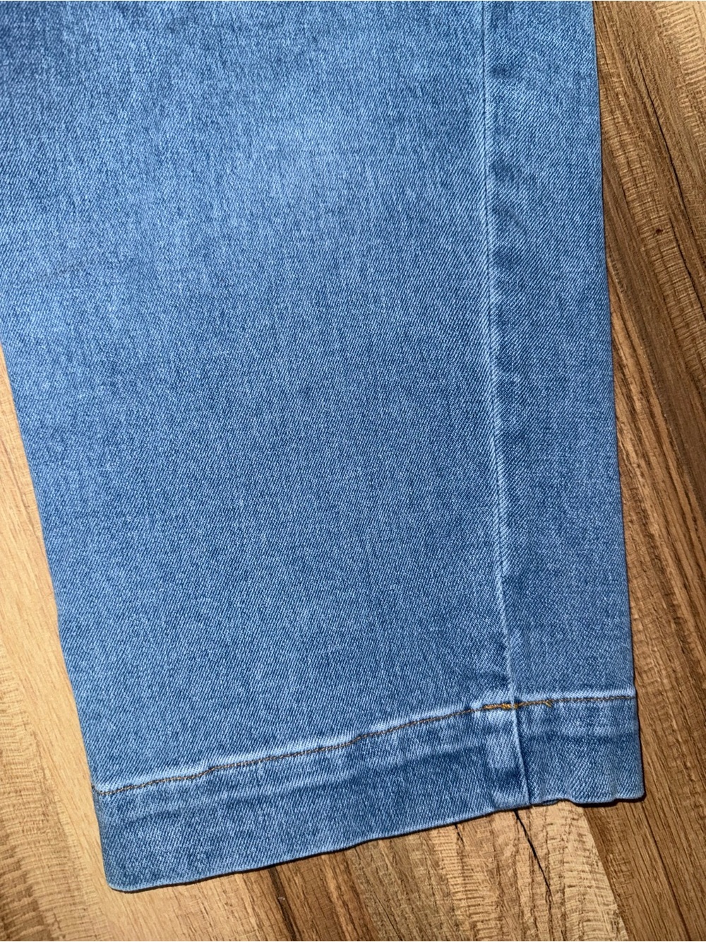 Talbots High-Waist Sailor Button Denim Jeans - Light Blue - Picture 3 of 9